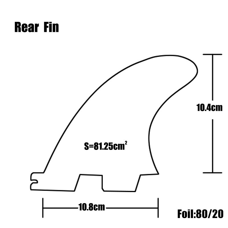 Surf FCS 2 K2.1 rear Fin yellow Fibreglass Quilhas fcs ii K2.1 rear Fins Surf Board Quilhas Fins FCSII Fins in Surfing