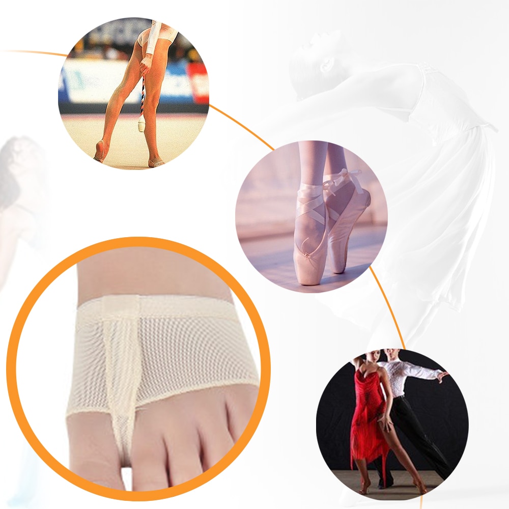 Women's Half Sole Dance Shoes Lyrical Bare Foot Thong Dance PAW Shoes Fitness