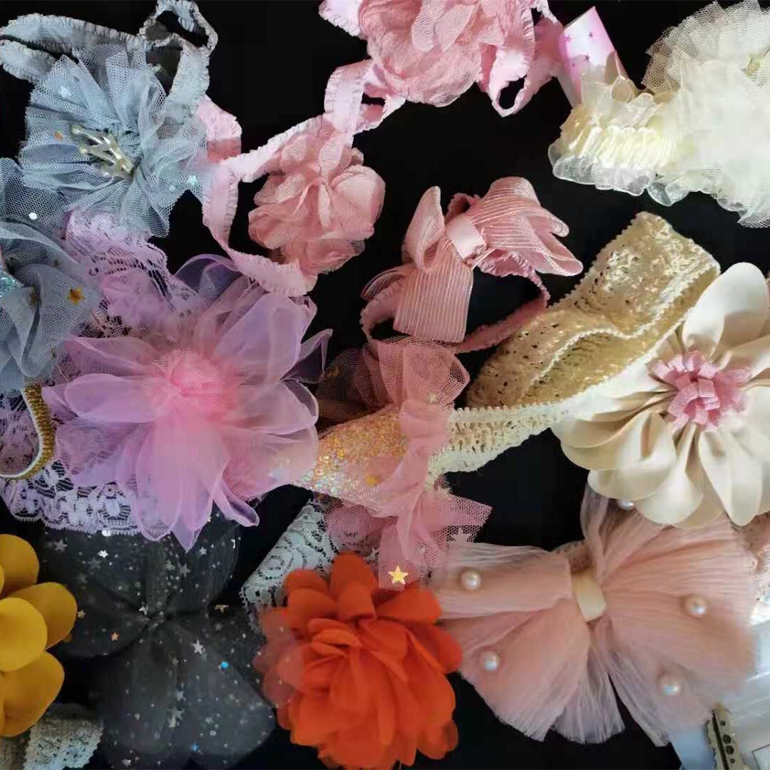 3 pz/lotto dolce neonata fasce pizzo fiore corona arco infantile bambini fascia per capelli principessa neonato accessori per capelli fascia: Default Title