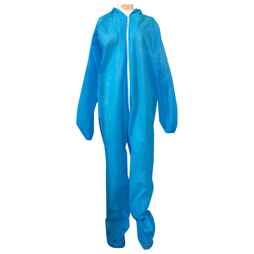 Disposable Protection Gown Dust Spray Suit Siamese Non-woven Dust-proof Anti Splash Clothing Safely Clothes In Stock#E30