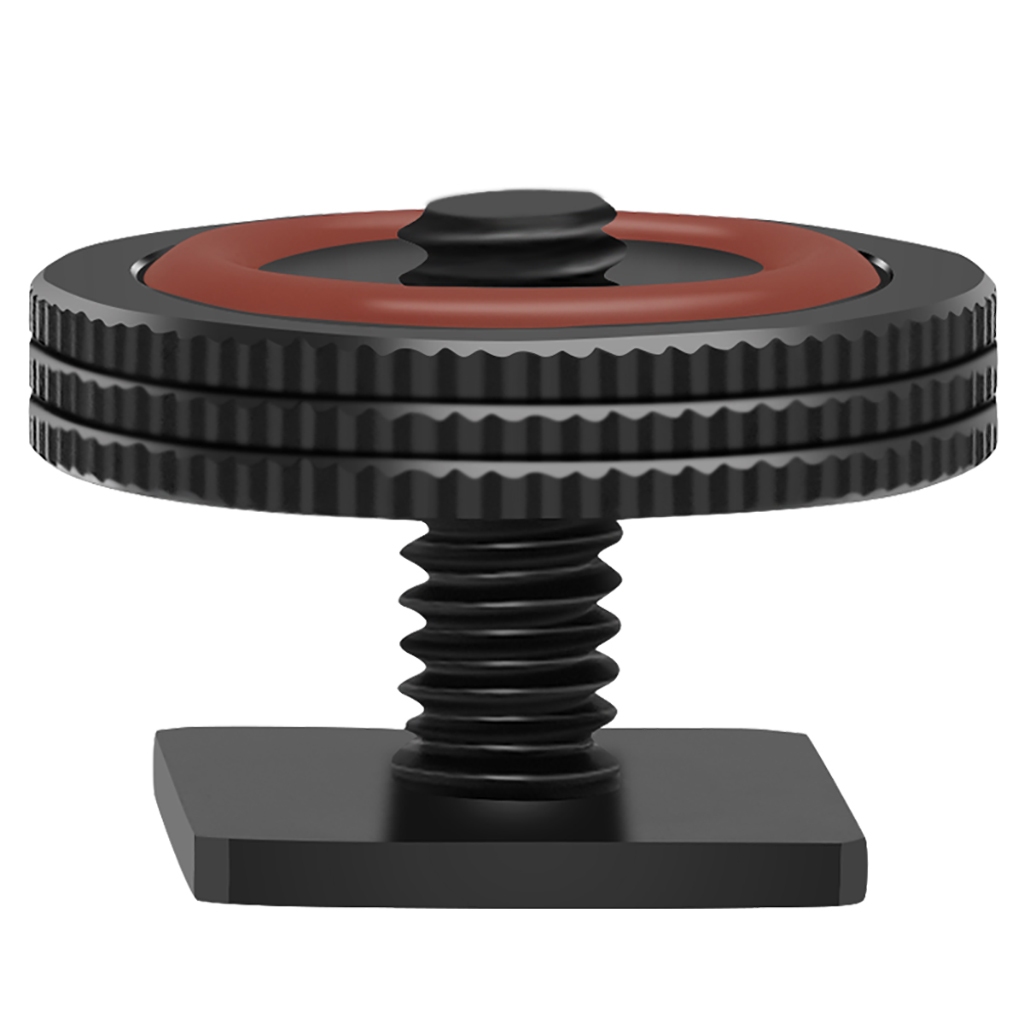 Adaptador de Base de montaje en Zapata fría y , tornillo de cabeza de trípode de 1/4 pulgadas, soporte de luz de Flash para cámara DSLR, monopié, soporte de Monitor de micrófono