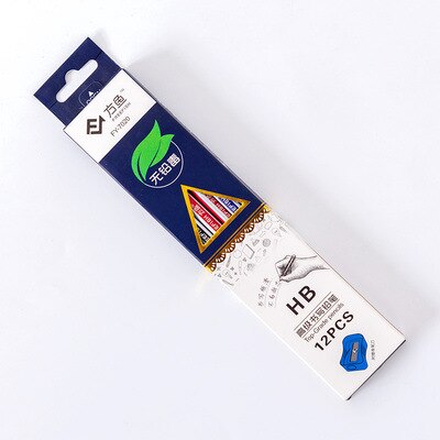 12 Stks/set Schets Potlood Hexagon Houten Lood Hb Potloden Student Kinderen Tekening Potlood School Zwart Schrijven Briefpapier: Style 2