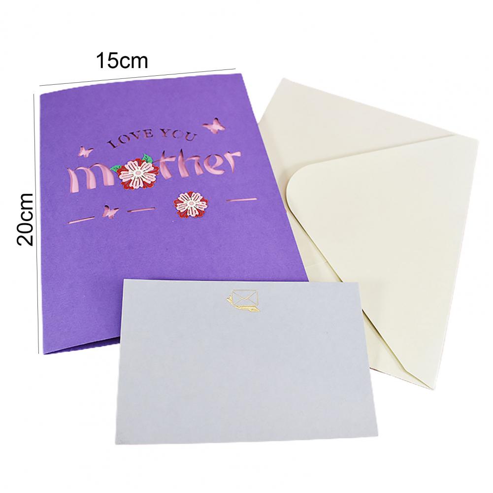 Carte de vœux créative 3D pour la fête des mères, jolie carte de vœux, DIY
