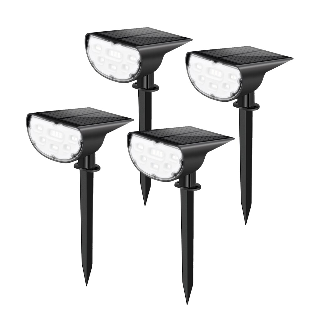Solar Led Light Outdoor Solar Lamp Waterproof IP67 lampara Solar Landscape Spot Lights Patio Street Garden Decorative Lighting: 4PCS 6000K