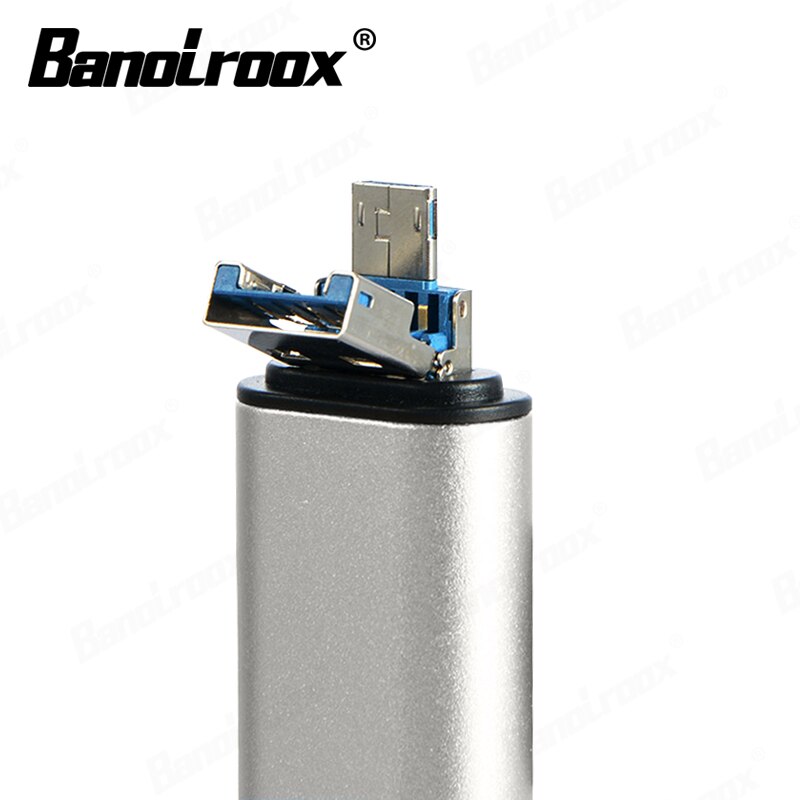 Banolroox 3 in 1 High Speed Card Reader Type-C/OTG/Micro USB TF/SD Card Writer For Smart Phone/Laptop accessories Adapter