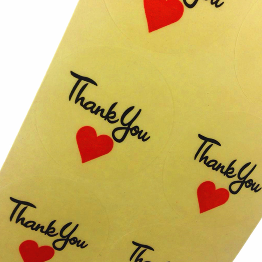 Model Label Specifications 100 Pcs/lot Transparent Thank you Round Sealing la... – Grandado