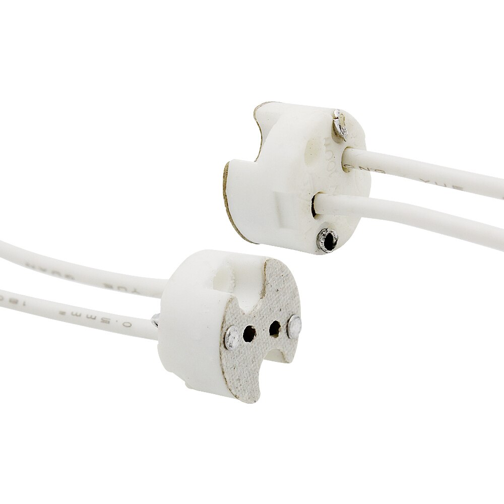 Conector portalámparas de cerámica MR16 G4 GU5.3, conector de para bombilla LED G4, 10 Uds.
