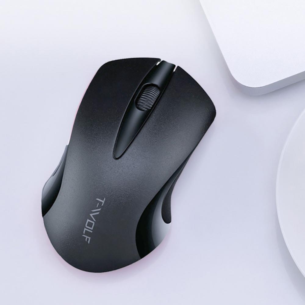 Q2 Mouse Wireless ottico da 1200DPI con Design simmetrico per Computer portatile