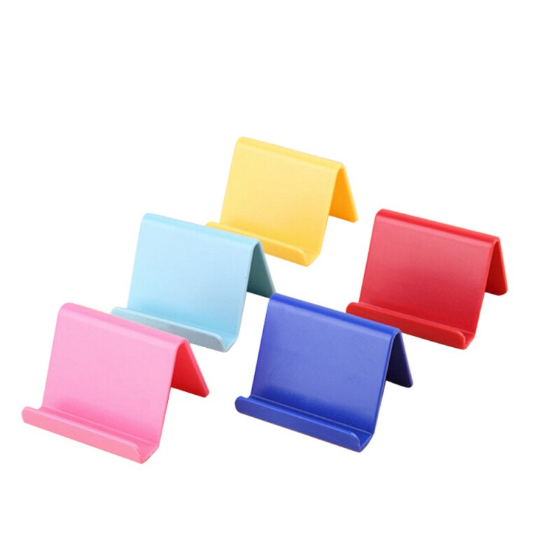 Universel couleur bonbon Support de téléphone Portable Portable Mini bureau Support Table téléphone Portable Smartphone Support couleur aléatoire