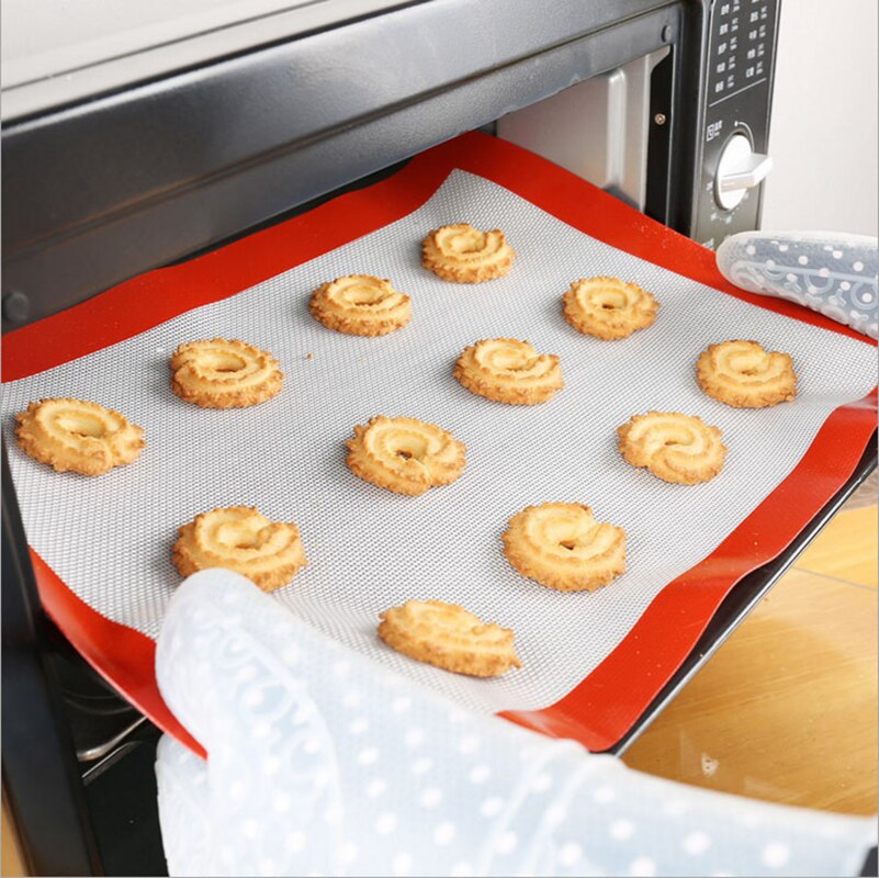 ERMAKOVA Silicone Baking Mat Non-Stick Food Safe Tray Pan Liners Non-stick Silicon Liners Mat for Pans Tray Rolling Baking Tool