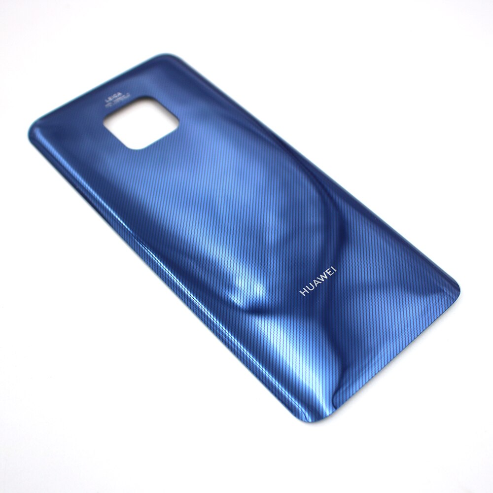 Originele Huawei Mate 20 Pro Glas Behuizing Cover Vervanging Back Achterklep Battery Case Behuizing Cover Voor Mate20 Pro Reparatie deel: Grid Blue