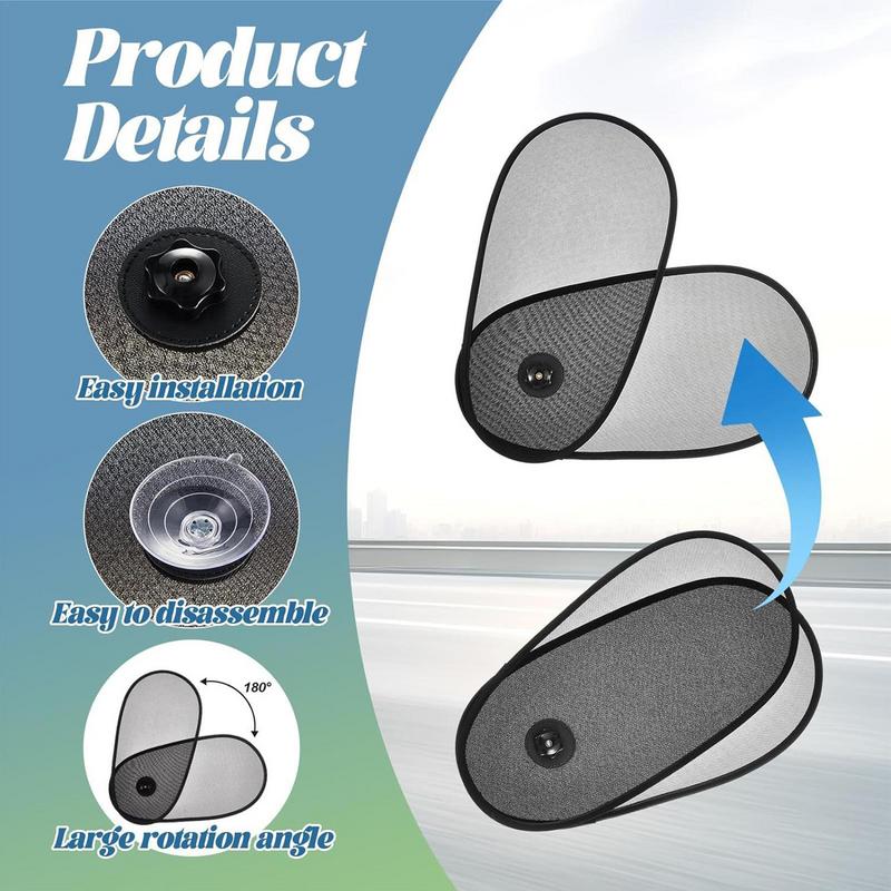 Auto Raam Schaduw Zijkant Auto Raam Zonneschermen Zonnescherm Blokkering Verstelbare Rotatie Zonnescherm En Uv Stralen Bescherming