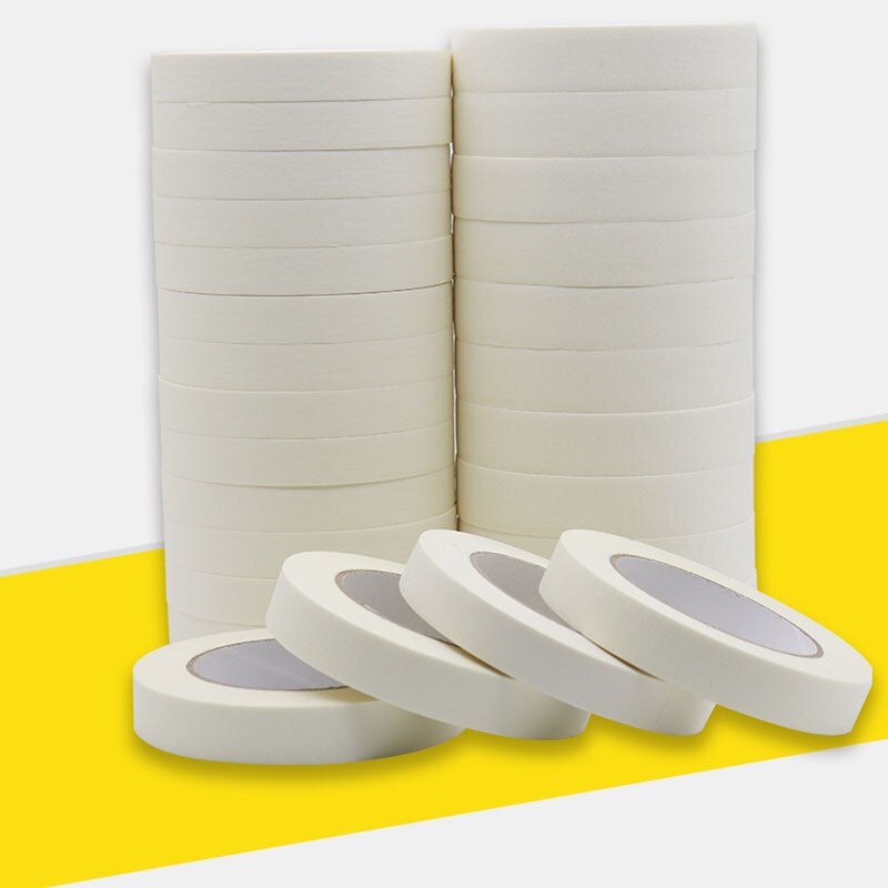 Beige Tape Automobile Spray Painting Shelter House Oil Painting Sketch Single Side Tape Daily Necessities, Width 1cm / 1.5cm/2cm