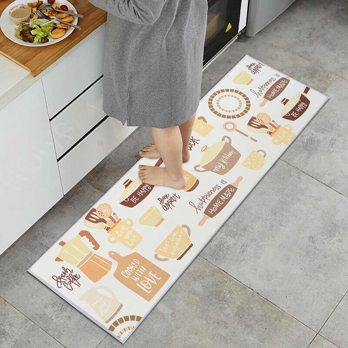 Keuken Mat Bad Tapijt Vloermat Antislip Waterdichte Huis Ingang Deurmat Badkamer Tapijt Woonkamer Decoratieve Slaapkamer Tapijten