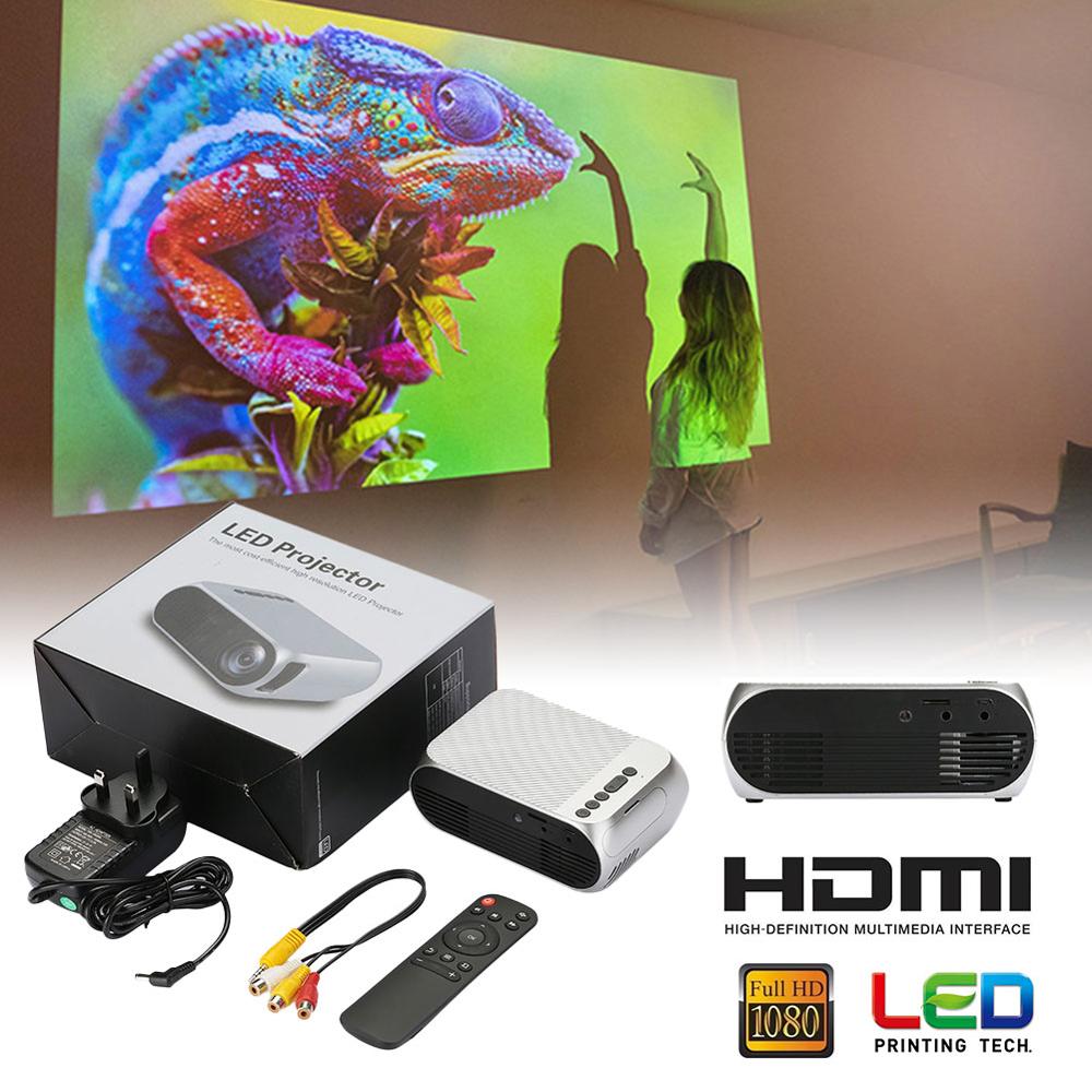 Miniproyector LED portátil YG320 para el hogar, HD, 1080P, 320x240 píxeles, HDMI, USB, 3D