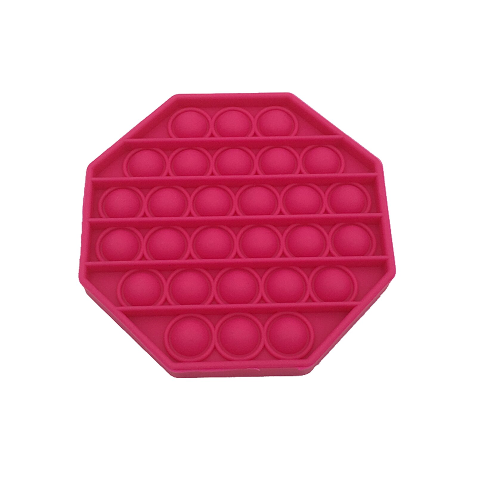 1x Push Pop Pop Blase Sensorischen Zappeln Spielzeug Stress Relief Spezielle Bedürfnisse Stille Klassenzimmer M09: rose red