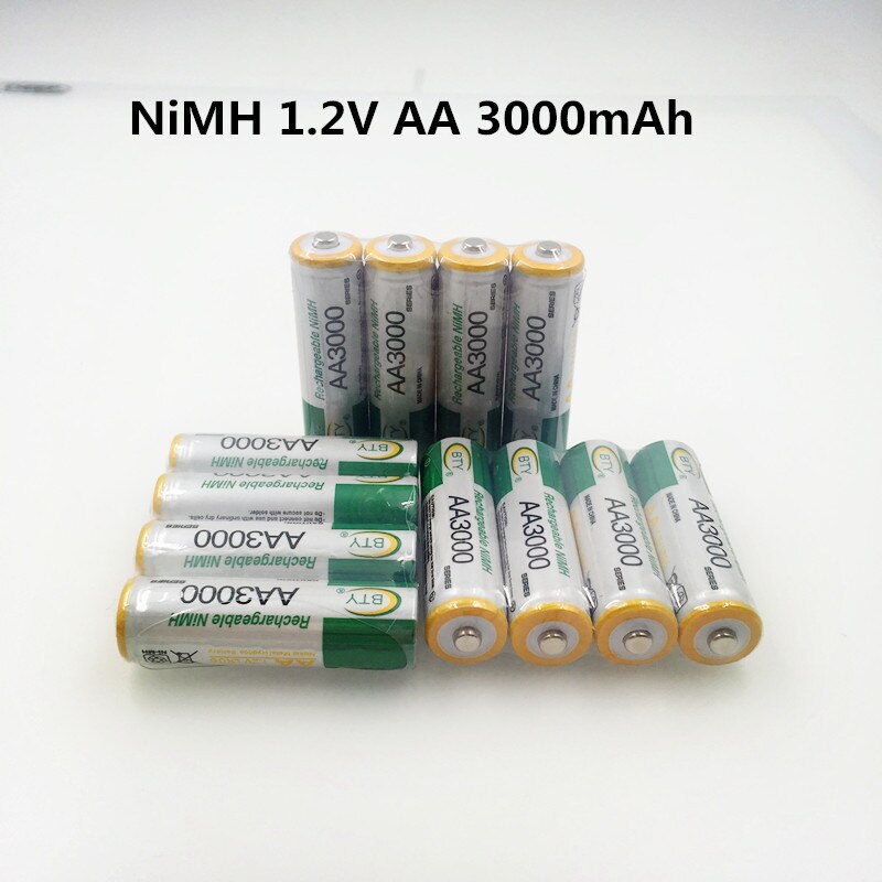 Daweikala Aa 3000 1.2 V Quanlity Oplaadbare Batterij Aa 3000Mah Ni-Mh 1.2 V Oplaadbare 2A Baterias 3000 +