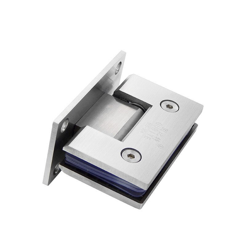 90 degree Open glass clip 8-12mm stainless steel Wall Mount frameless glass fix T-clamps Shower Door Hinge Bathroom Hardware