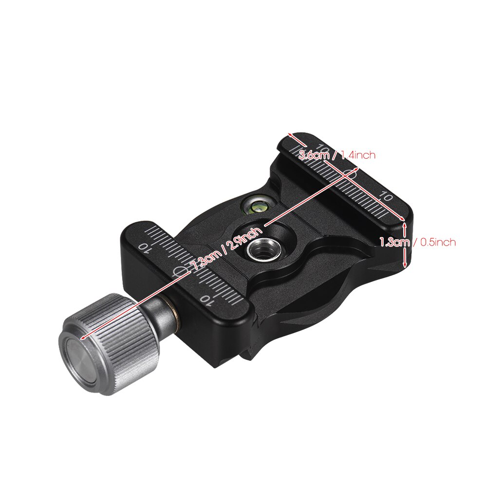 Aluminium Quick Release Clamp Screw Mount Bubble Level for Ballhead Tripods Camera Accessories for Arca Swiss