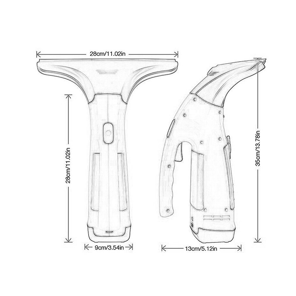Glass Window Cleaner Electric Window Wiper Water Sprayer Hand Wiper Automatic Multifunctional Cleaning Tool