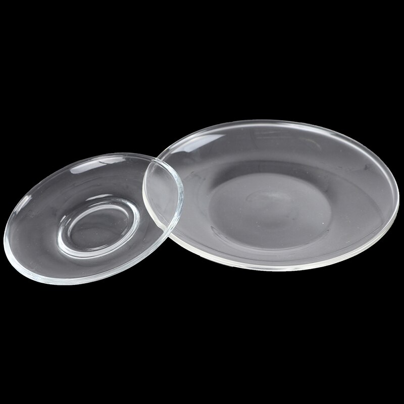 Kinds Heat Resistant Clear Glass Saucer for Tea Coffee Drink Cups Mug - Size S/L