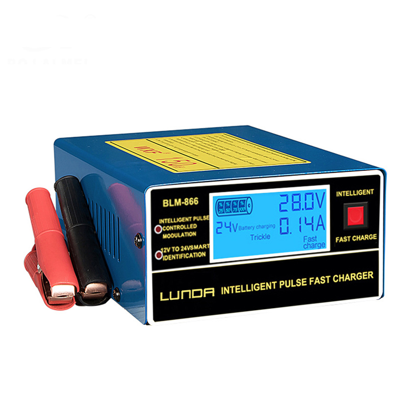 Engelse lcd-autoacculader, automatische intelligente pulsreparatie  ac150v-250v 150ah 12/24v met adapter