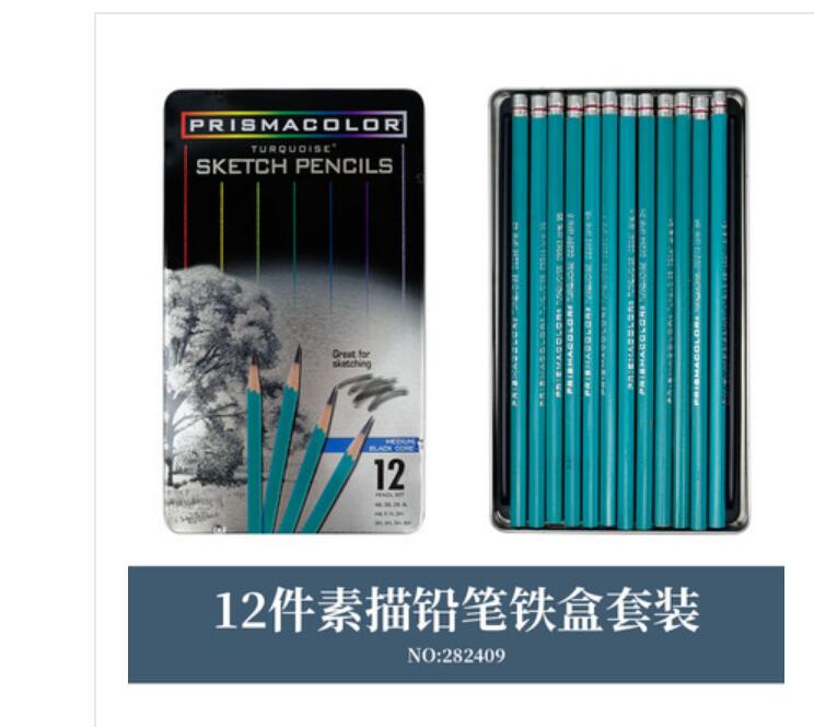 OEM USA sanford Prismacolor Art Oily Color Pencil 24 36 48 72 132 150 Color Lapis de cor Wood Color Pencils Artist School Supply: 12 sketch pencil