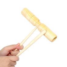 Grand Instrument de Percussion matériel petit corbeau en bois sondeur deux tons exquis enfant Instrument de musique
