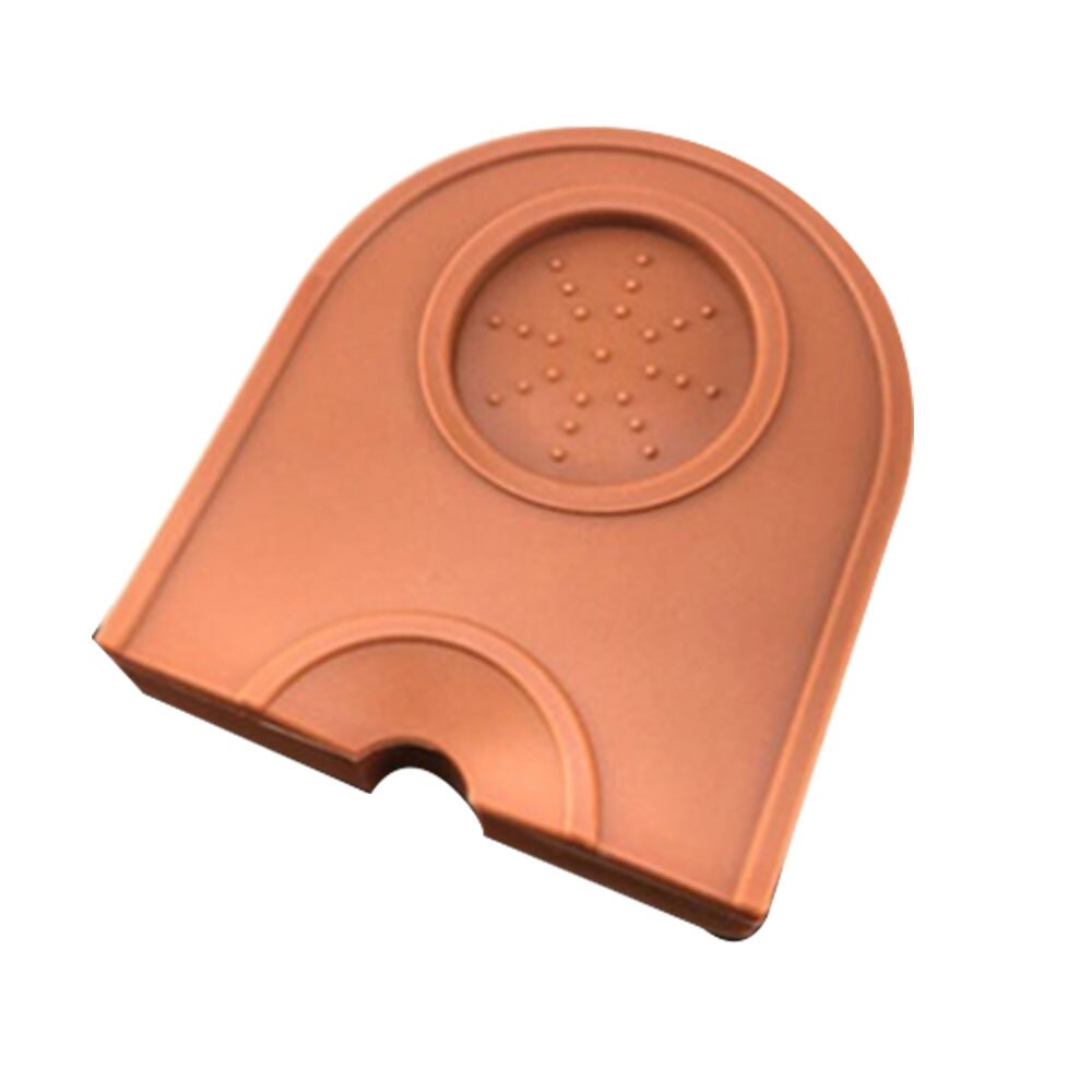 Anti-skli matte espresso latte art penn tamper tamping holder pad slipe matte hjørnematte barista kaffe te bar verktøy: Brun m
