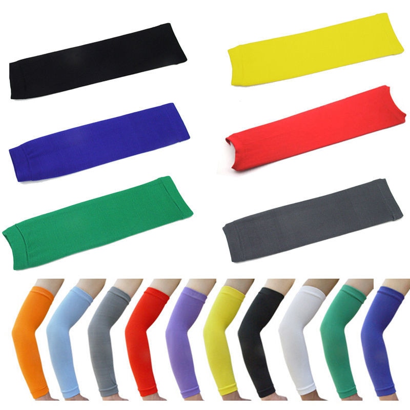 Funda de tiro elástica deportiva para básquet, 1 unidad, manga deportiva para el brazo, protección solar UV, calentadores de brazos para bicicleta