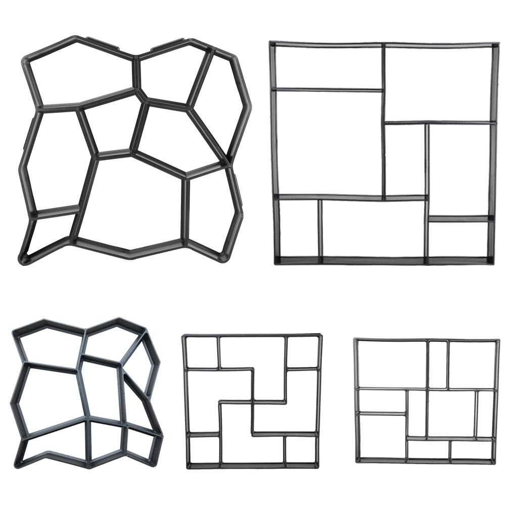 Concrete Mold Can Be Reused Concrete Road Mold Manual Paving Cement Brick Garden Path Mold Decoration Tools