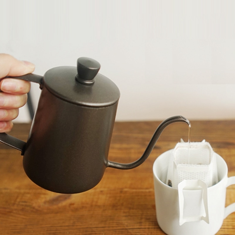 Timemore butik fisk 03 kaffekande svanehals fin mund teamilkkettle 300 ml 600ml 304 rustfrit stål kafferedskaber til køkken