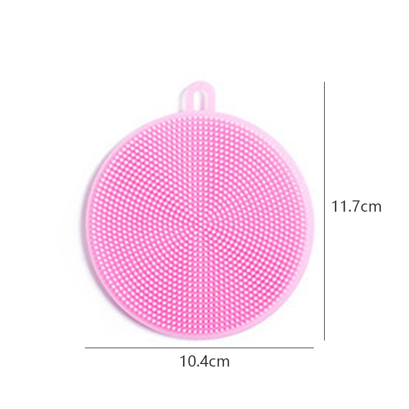 Multifunctional Silicone Brush Kitchen Dishwashing Sourcing Pad Decontamination Pot and Bowl Cleaning Brush Anti Table Mat: 8
