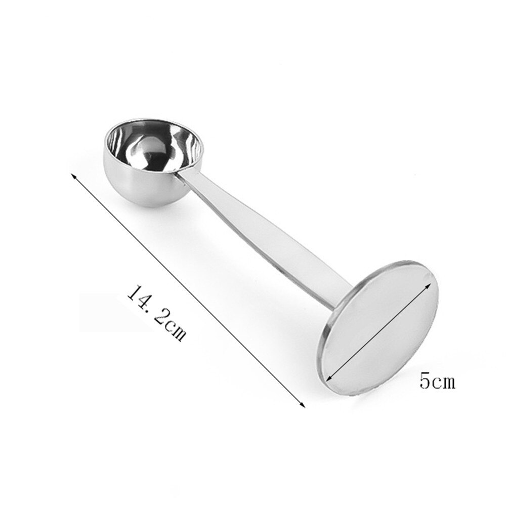 304 Stainless Steel Coffee Tamper Espresso Stand Coffee Tamper With Measuring Spoon Coffee Powder Press Barista Tamper Tool