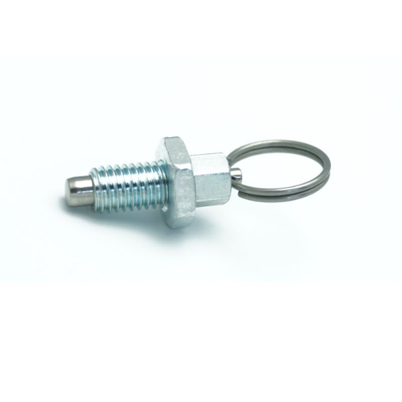 TF08011-M10 Stubby Hand Intrekbare Lente Plunger met Pull Ring. indexering plunger met pull ring