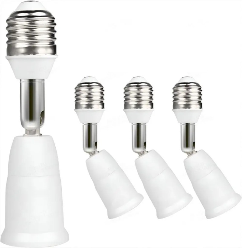 E27 LED-Glühbirnen-Lampenfassung, 2 Zoll, 1/3 Zoll, 1/4 Zoll, 1/5 Zoll, E27-Sockel, Splitter, LED-Lampenfassung, Glühbirnen-Adapterhalter