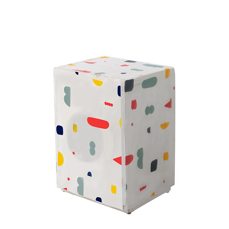 Peva vaskemaskin støvdeksel rulle snu vaskemaskindeksel blomster geometrisk vaskemaskin støvdeksel yi yue: Som bilde 1 / Tromme