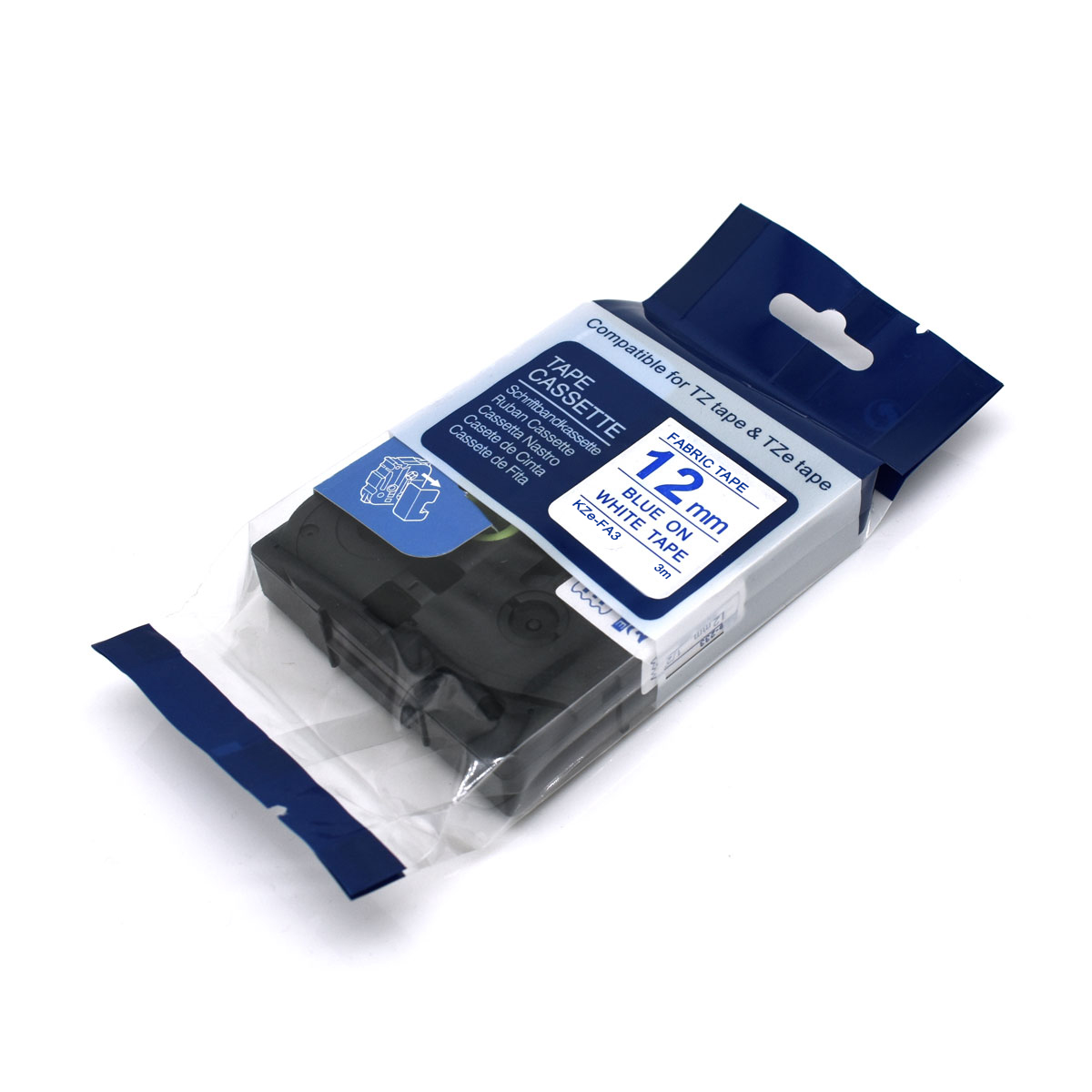 Fabric 12mm*3m IRON ON Tapes TZe-FA3 tz FA231 TZe-FA3R TZe-FAE3 for Brother Label Printers P-touch