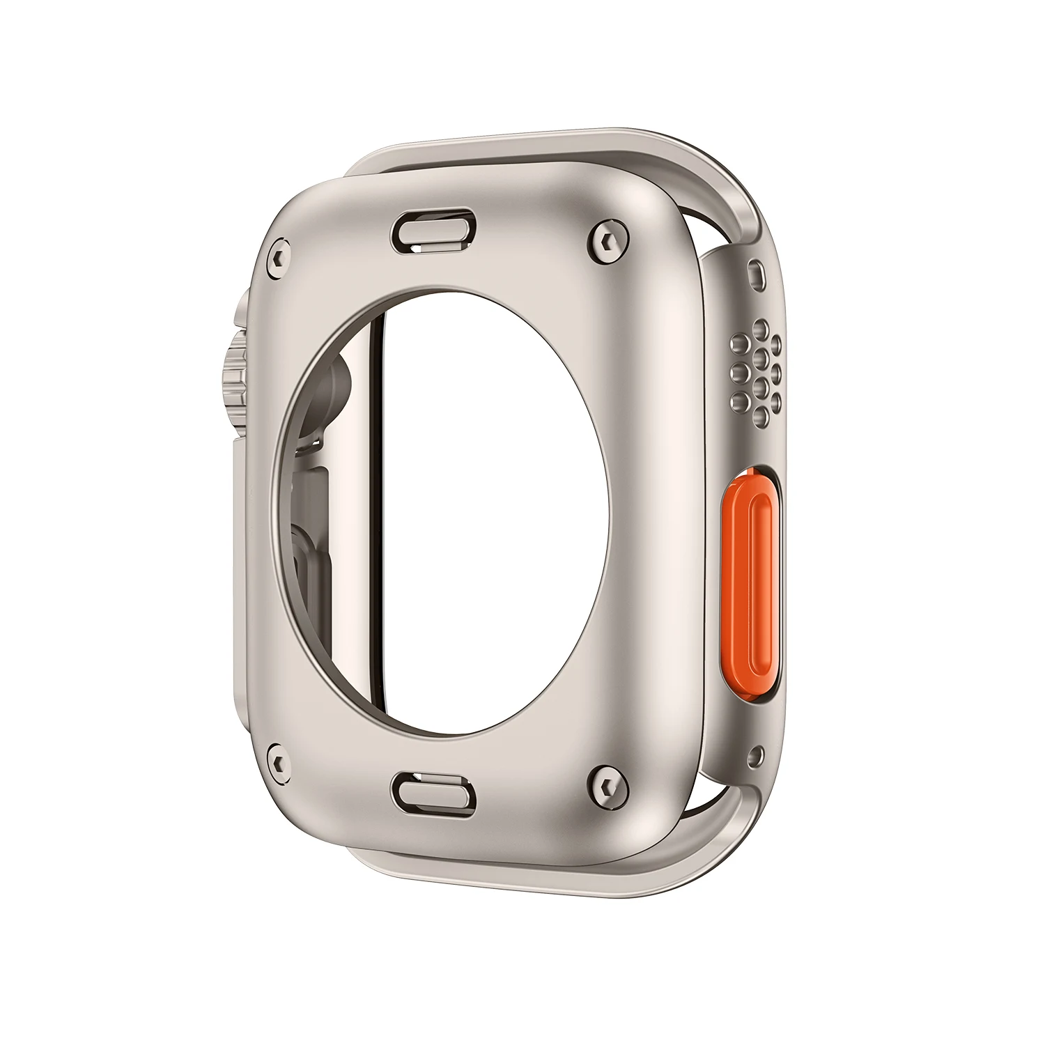 Screen Protector Cover for Apple Watch 45mm 44mm 40mm 41mm Hard PC Front Rear Bumper Case iwatch 9 8 7 SE 6 5 4 Change To Ultra