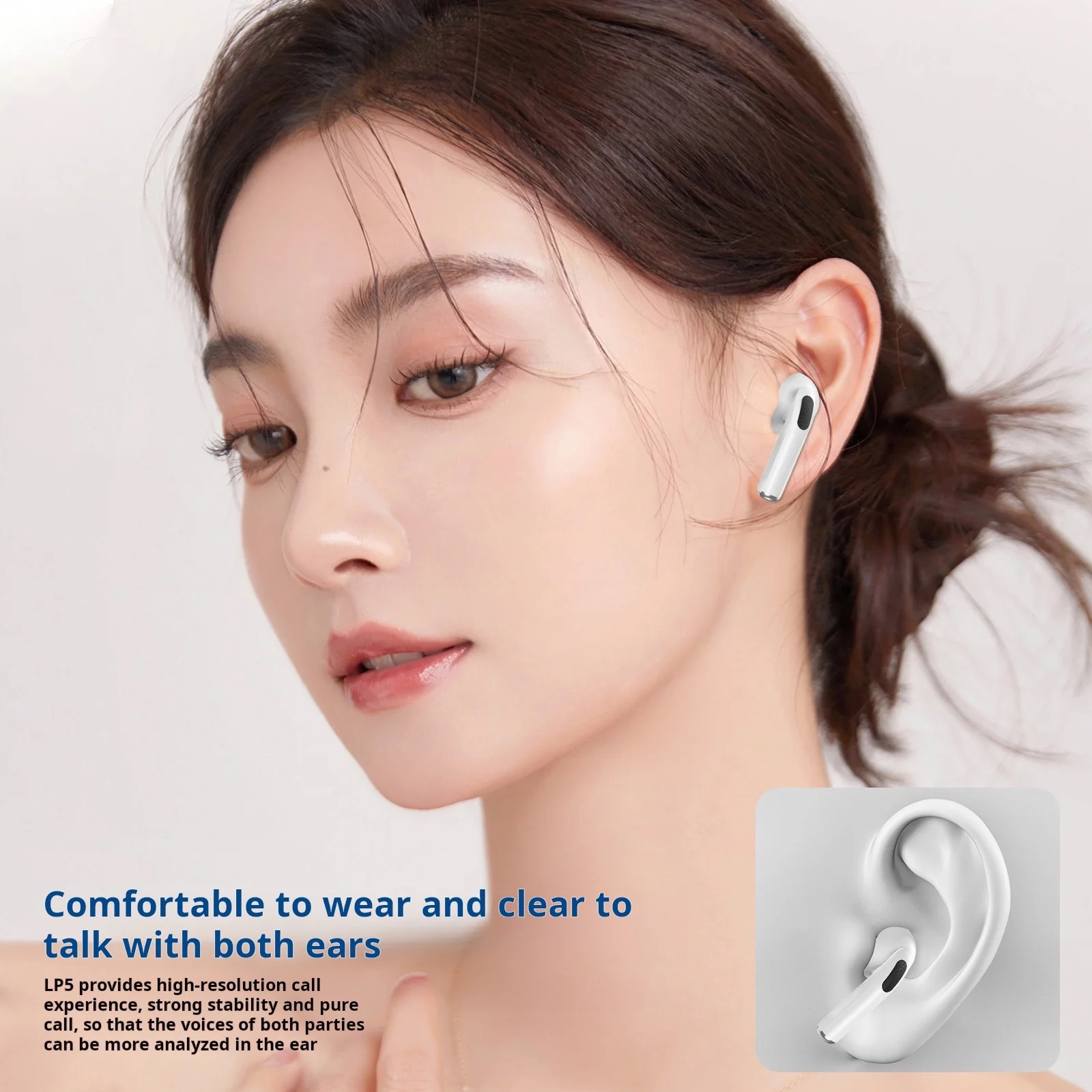 2025 Air Pro Echte Draadloze Bluetooth Koptelefoon Hoofdtelefoon HiFi Geluid Lage Latency Ruisonderdrukking Oordopjes voor IPhone Android