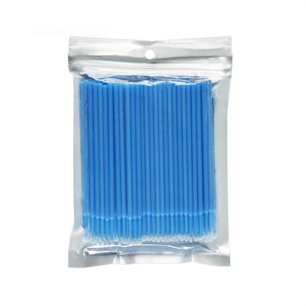 100Pieces/bag Disposable MicroBrush Eyelashes Extension Individual Lash Removing Swab Micro Brush For Eye Makeup Beauty
