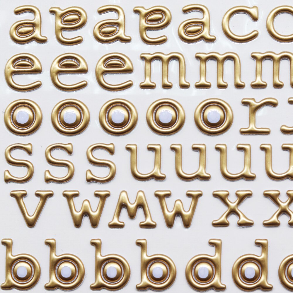 CRZCrafter Puffy Alphabets Stickers Embellishments Christmas Self Adhesive DIY Craft Scrapbooking Cardmaking Journal Decorations