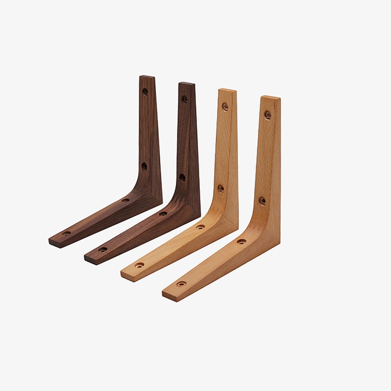 Solid wood wall shelf support bracket living room Storage rack bracket tripod