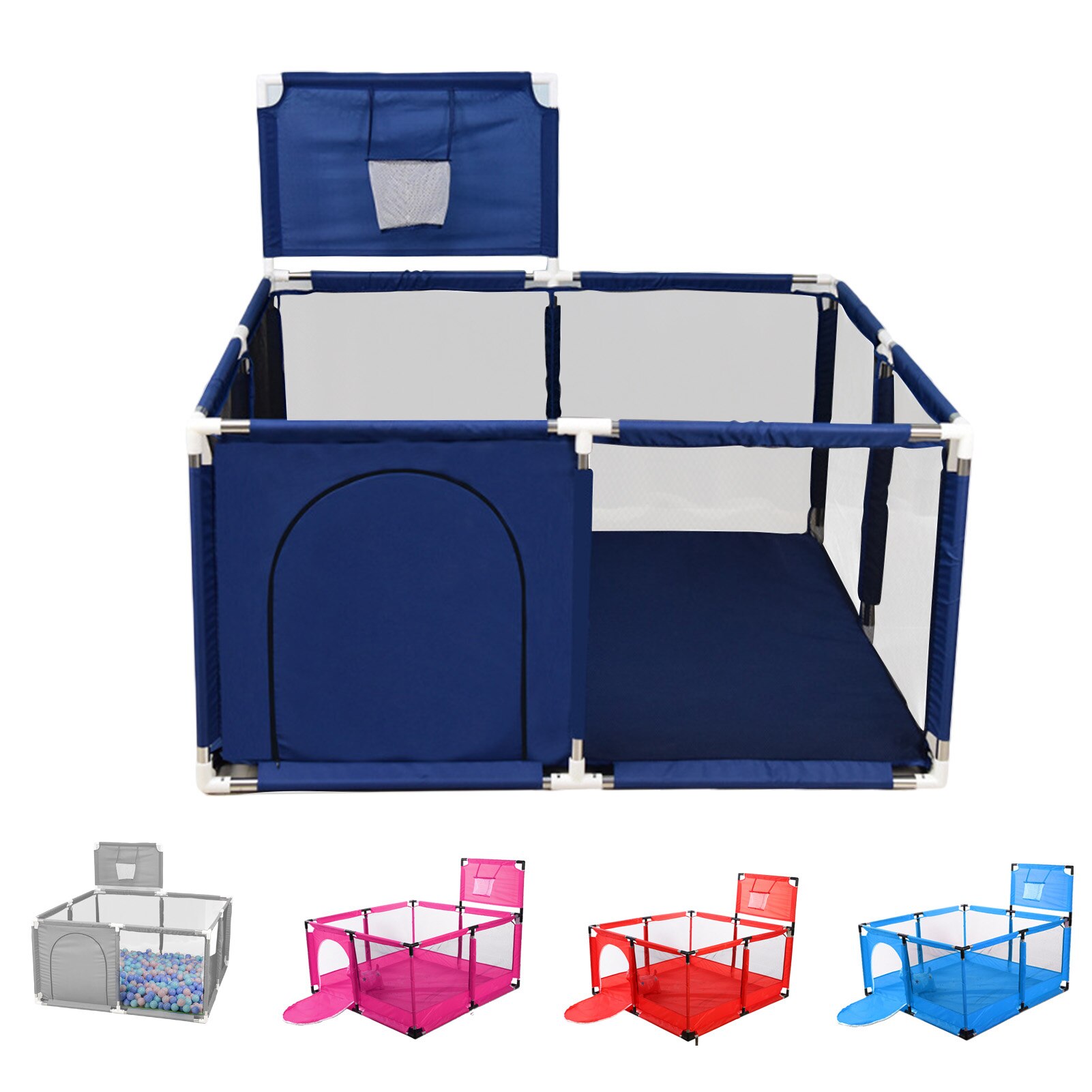 Kinderen Kinderbox Met Netten Indoor Oceaan Ballenbad Baby Kinderbox Hek Speeltuin Park Speelgoed Kind Veiligheid Barrière Kids Bal pit