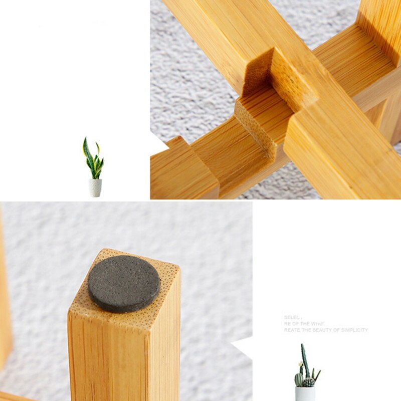 Muebles estanterías para plantas bonsái soporte de madera para plantas expositor de flores estante de madera estante de almacenamiento