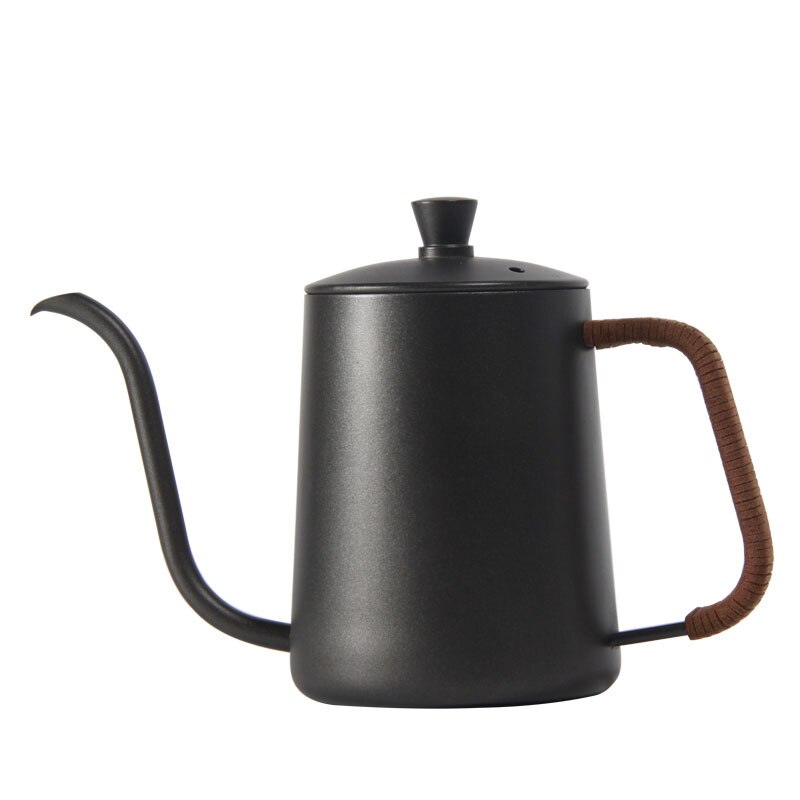 350/600ML Drip Kettle Coffee Tea Pot Non-Stick Food Grade Stainless Steel Gooseneck Kettle Swan Neck Thin Mouth With Lid
