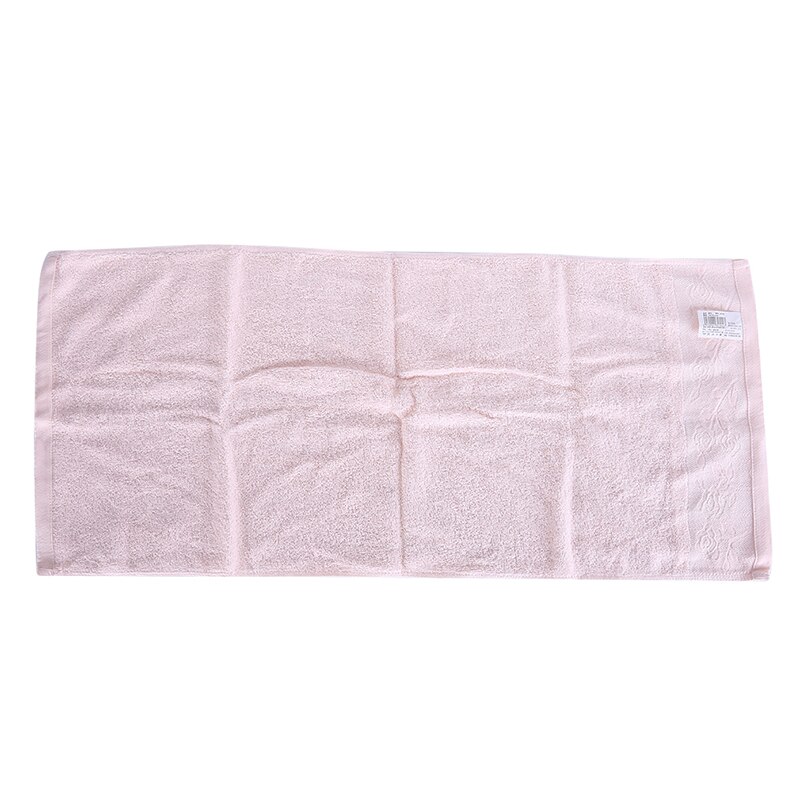 Absorbent Face Towel Thick Cotton Solid Bath Towel Quick Dry Soft Towel For Adults High: Pink
