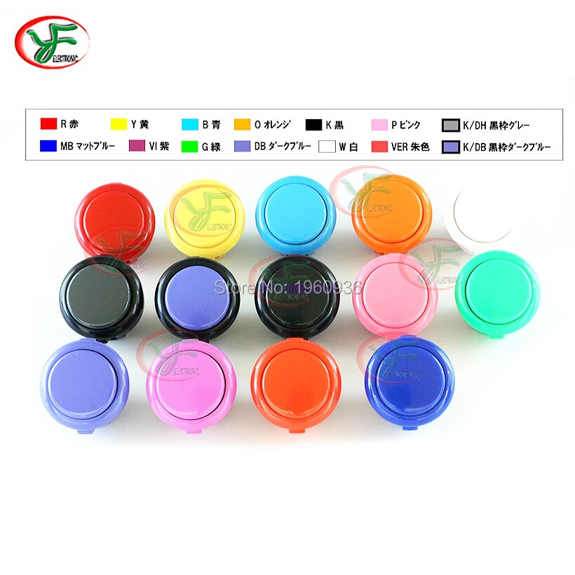 8 stks Originele sanwa Rocker 30mm knop drukknop OBSF-30 Arcade drukknop geen lawaai