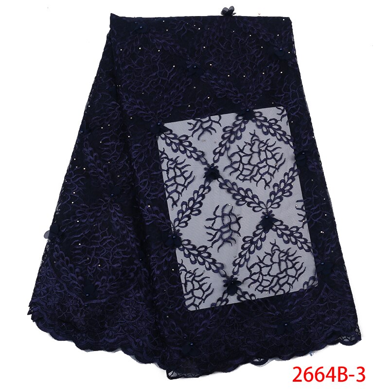 Afrikansk blonde stof 3d blomster blonde stof smuk applikation broderi med sten til kjoler  ks2664b-1