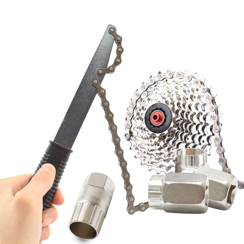 Fahrrad Kassette Freilauf Entferner Dreher Kettenrad Demontage Entfernung Werkzeug Schlüssel Kette Peitsche MTB Rennrad Reparatur Werkzeuge RR7255